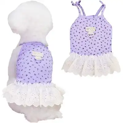 UAMLY Vestido de encaje para perro - Violeta XL - Uamly - Comparador de precios