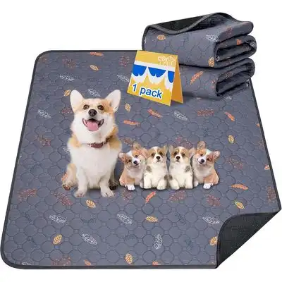 ZooVenture Alfombrillas impermeables y lavables para orina, 2 unidades - Gris 60*90CM - Zooventure - Comparador de precios