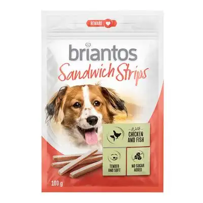 Briantos Sandwich Tiras Strips para perros - 100 g - briantos - Comparador de precios