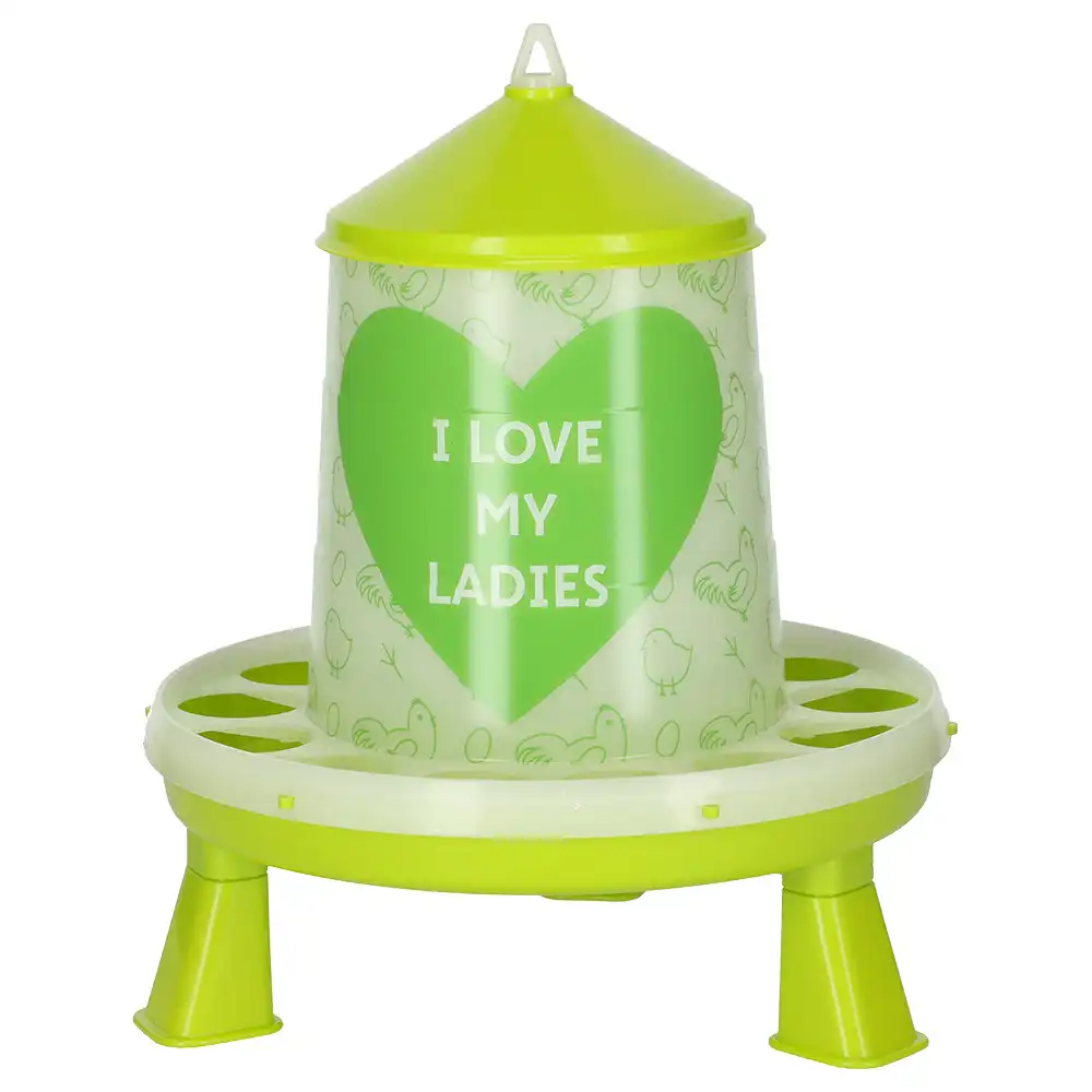 Comedero Kerbl Pet "Ladies" para gallinas - 2,4 litros / 2 kg