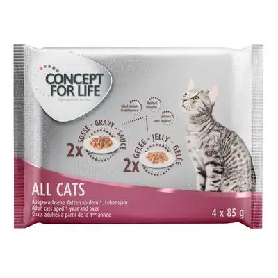 Concept for Life 4 x 85 g - Pack de prueba mixto - All Cats - Concept for Life - Comparador de precios