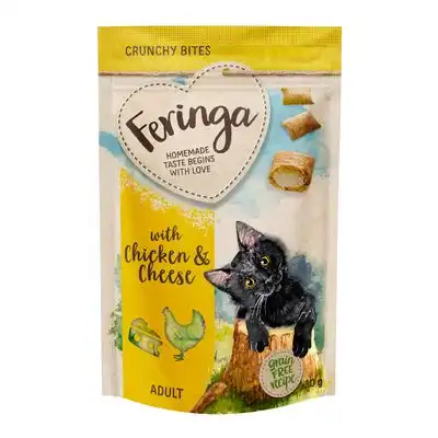 Feringa Crunchy Bites con pollo y queso para gatos 30 g - Feringa - Comparador de precios