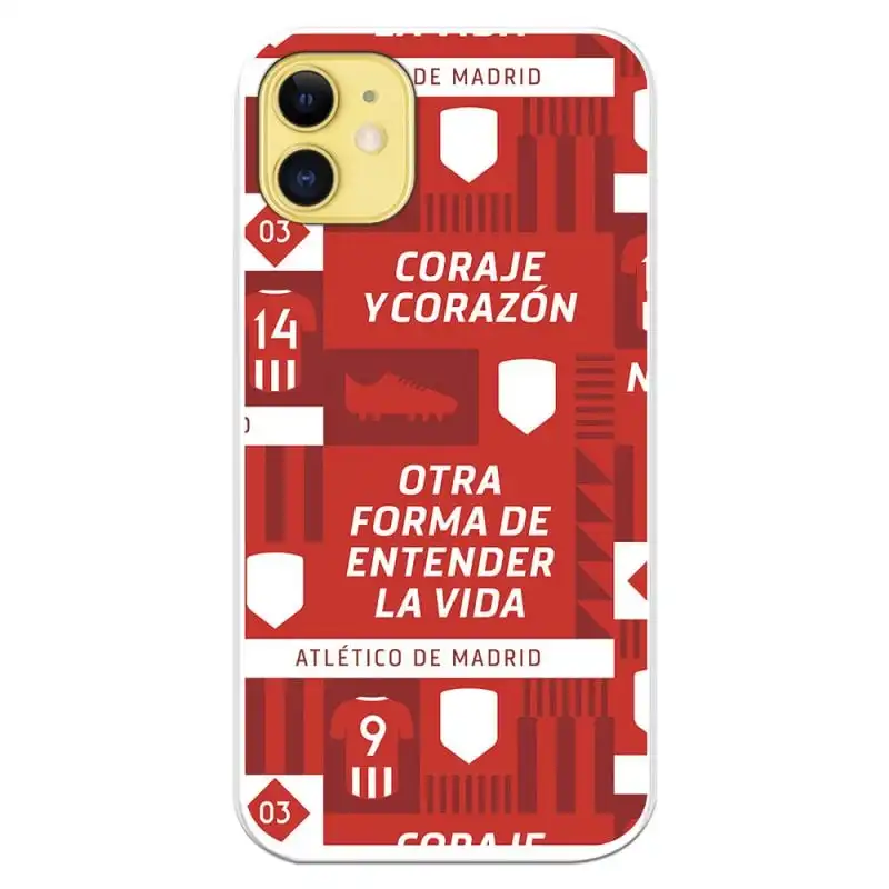 Funda Licencia Oficial del Atleti Coraje y Corazón para iPhone 11