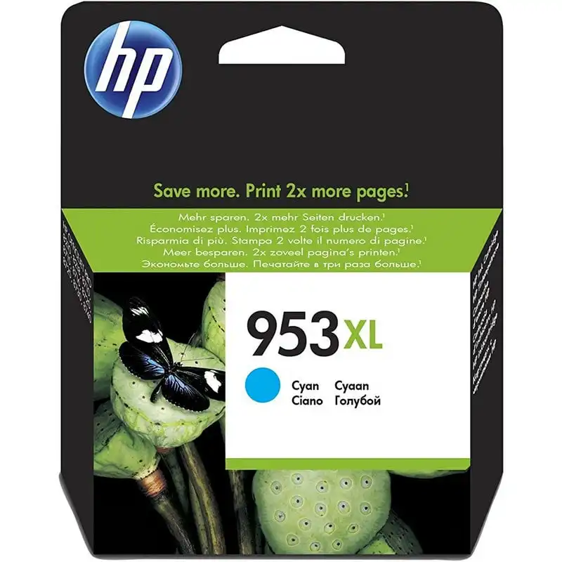 HP 953XL Cartucho Tinta Alta Capacidad Original Cian