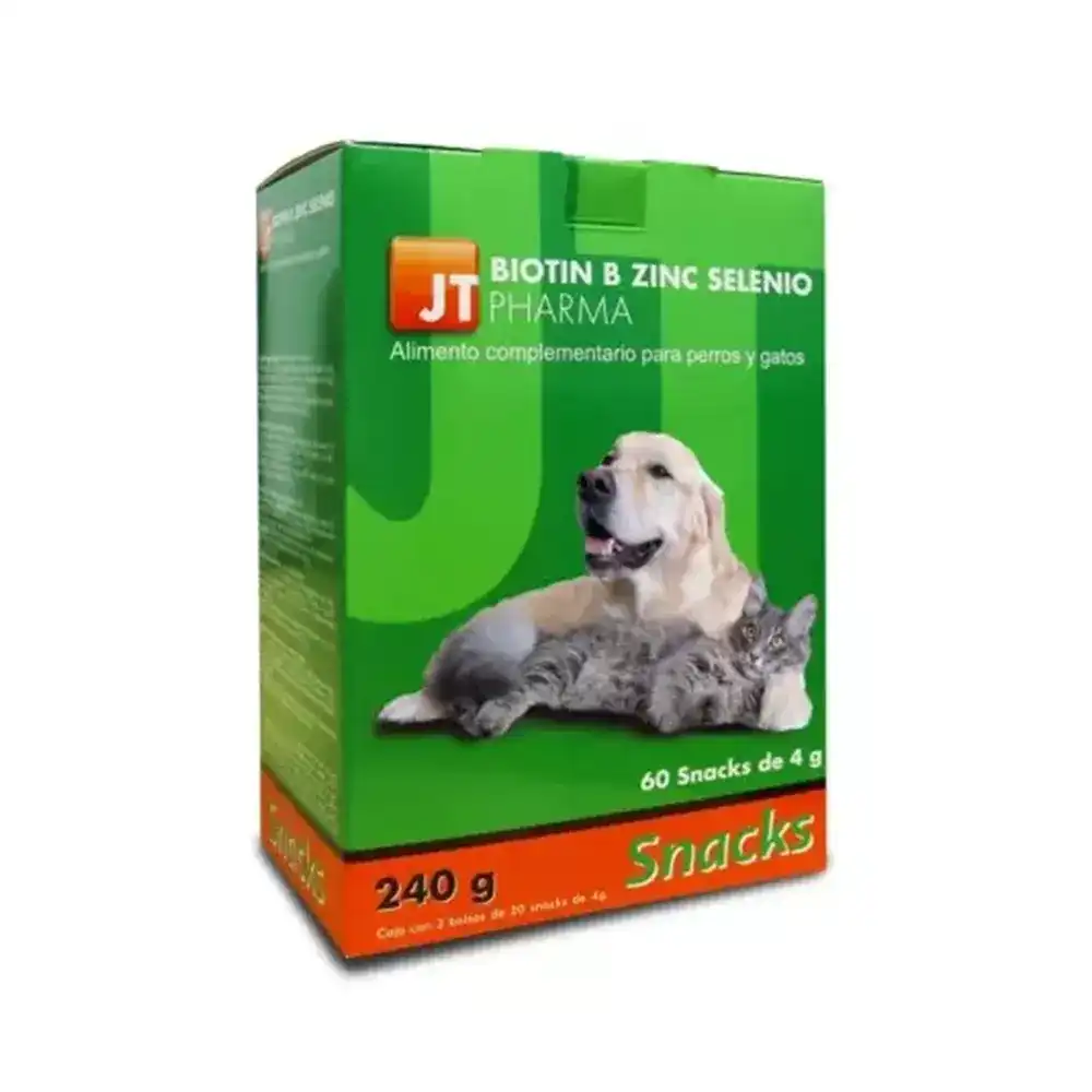 JT Pharma Biotin B Zinc Selenio Snack para perros y gatos - 240 g - Jtpharma - Comparador de precios