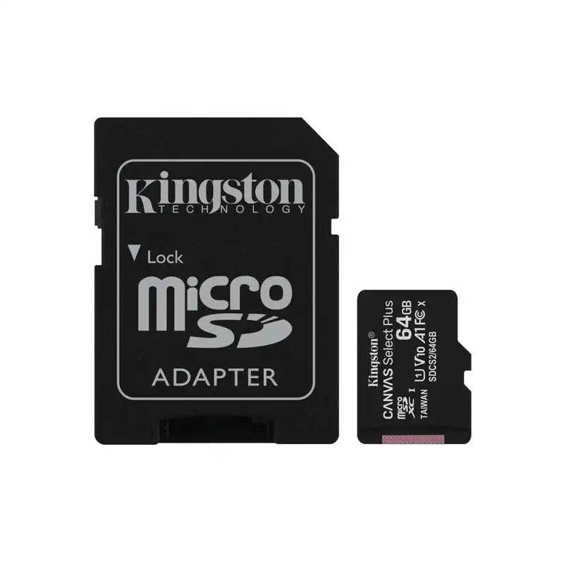 Kingston Canvas Select Plus MicroSDXC UHS-I 64GB Clase 10