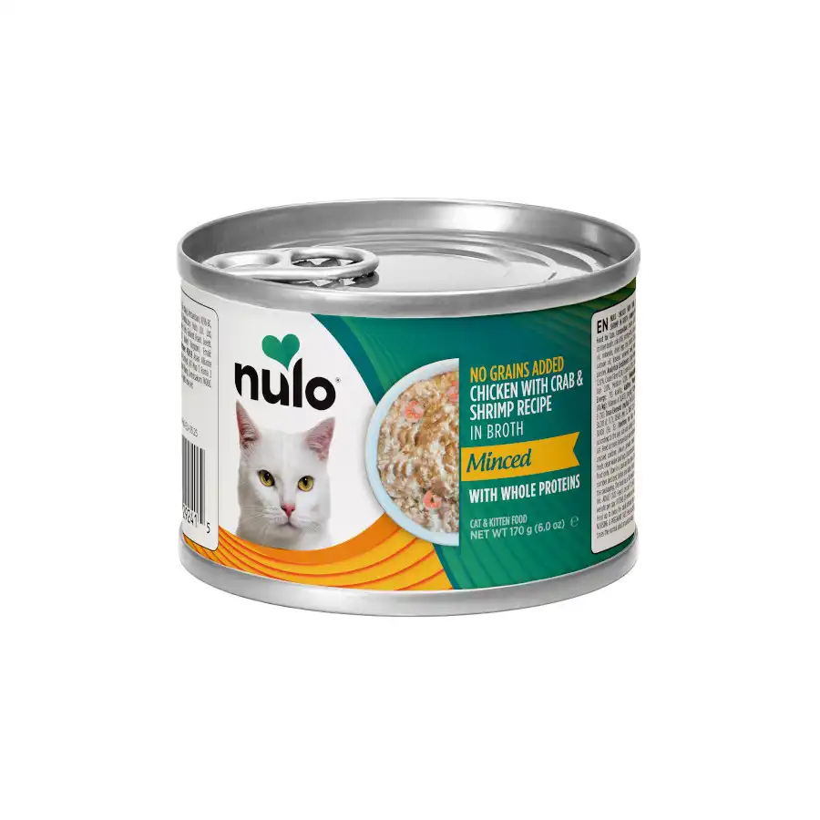 Nulo Pollo y Cangrejo desmenuzados con Gambas lata para gatos 170 g - Nulo - Comparador de precios