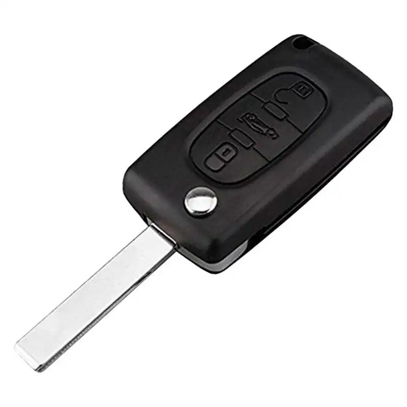 OcioDual CE0523 HU83 Carcasa Llave Mando de 3 Botones para Peugeot/Citroen/Fiat