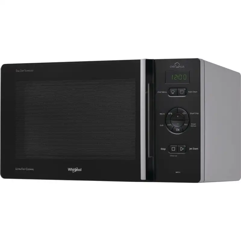 Whirlpool MCP 345 SL Horno Microondas con Grill 25L 800W Negro/Plata
