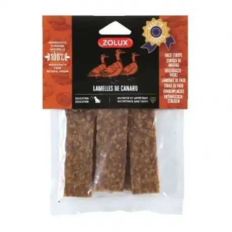 Zolux Snack Natural para Perro en Laminas con Pato, 100 gr - Zolux - Comparador de precios