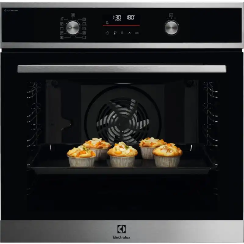 Electrolux EOD6P77X Serie 600 SteamBake Horno Multifunción Pirolítico 72L A+ Acero Inoxidable