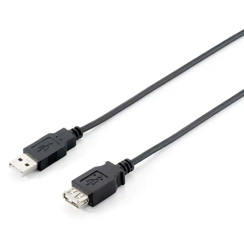 Equip Cable USB 2.0 AM/AH Alargador Macho/Hembra 3m Negro