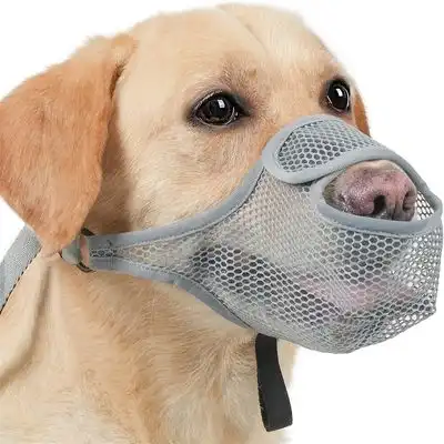 FurryFusion Bozal de malla transpirable para perros - Gris-XXL - Furry Fusion - Comparador de precios