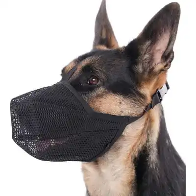 HausPets Bozal de malla Mayerzon - Jadeo, bebida, L, negro - Una unidad (Hocico: 10¼ "Una unidad 12¼") - HausPets - Comparador de precios