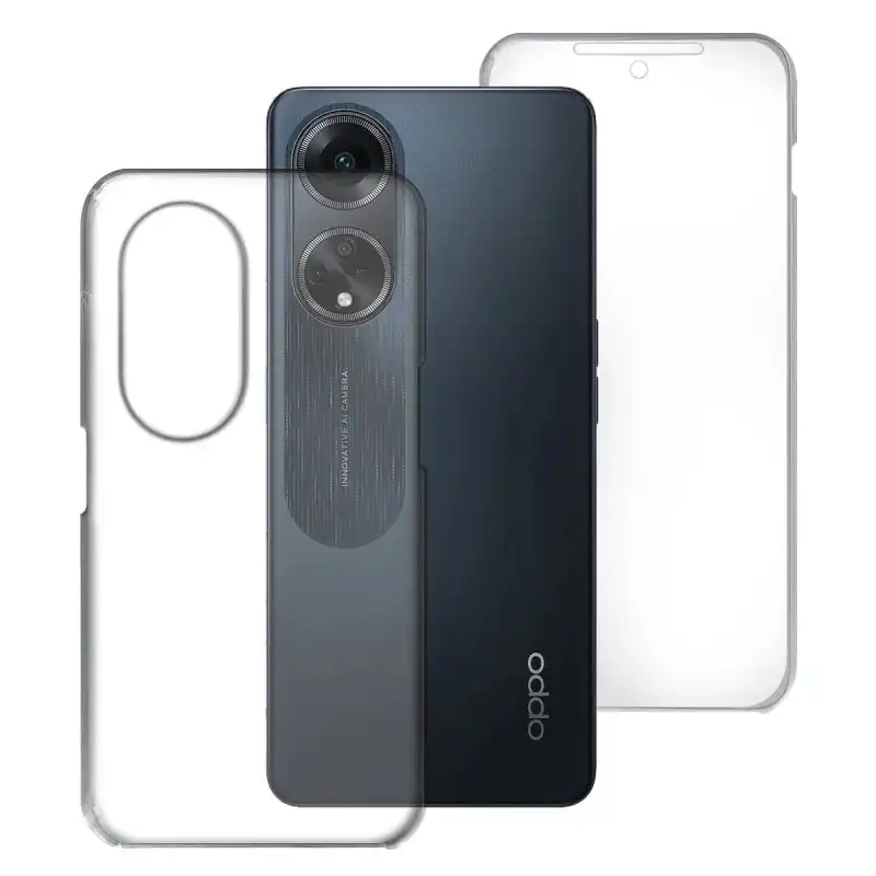 Max Power Digital Funda Doble Cara 360 Grados Silicona Transparente Para Oppo A98 5g