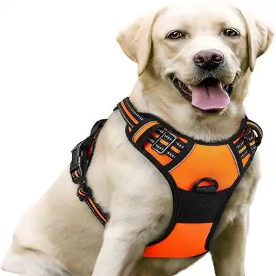 MCBOSON Arnés reflectante antitirones para perros - Naranja-M - Mcboson - Comparador de precios