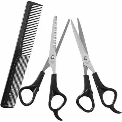 Pawffee Juego de 3 tijeras peluquería profesionales peine acero inoxidable - 1 pieza - Pawffee - Comparador de precios