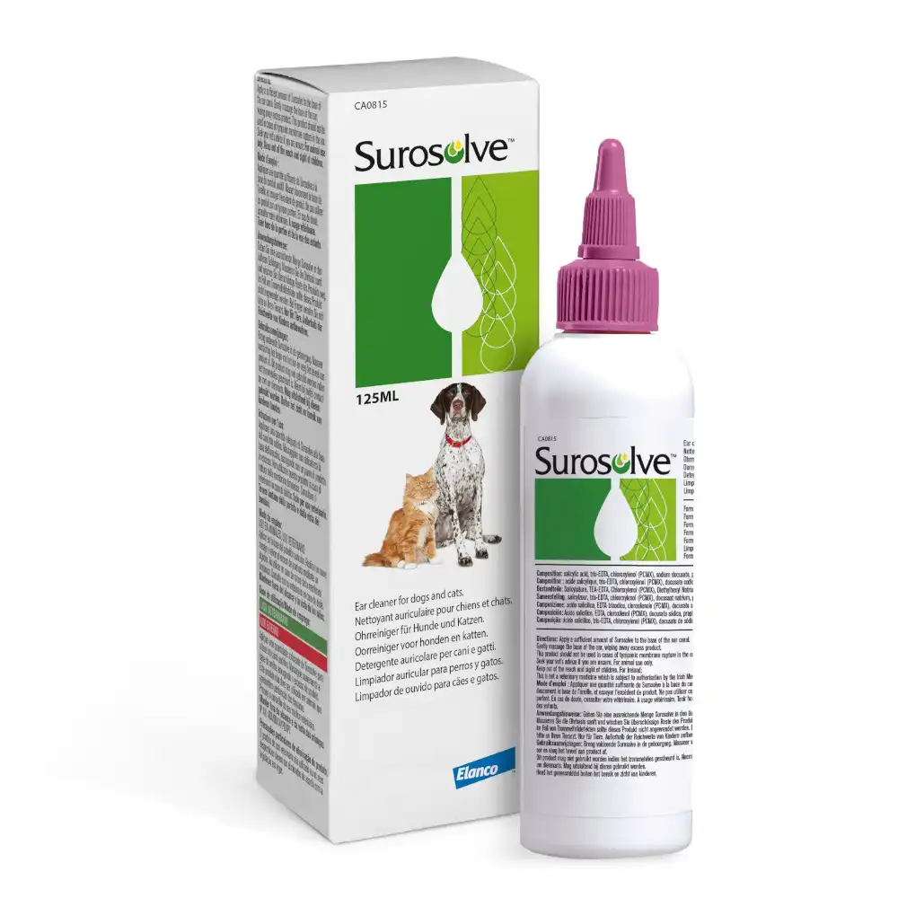 Surosolve limpiador de oídos para mascotas - 125 ml