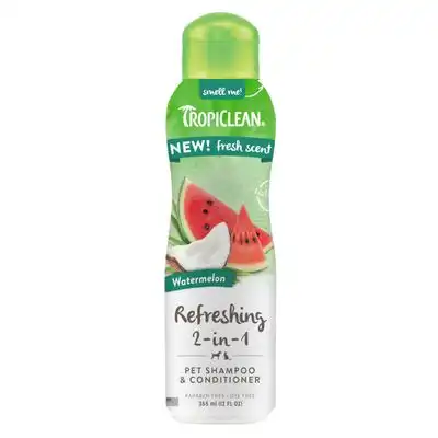 TropiClean Champú Acondicionador Refrescante 2 en 1 Sandía - Pack ahorro: 2 x 355 ml - Tropiclean - Comparador de precios