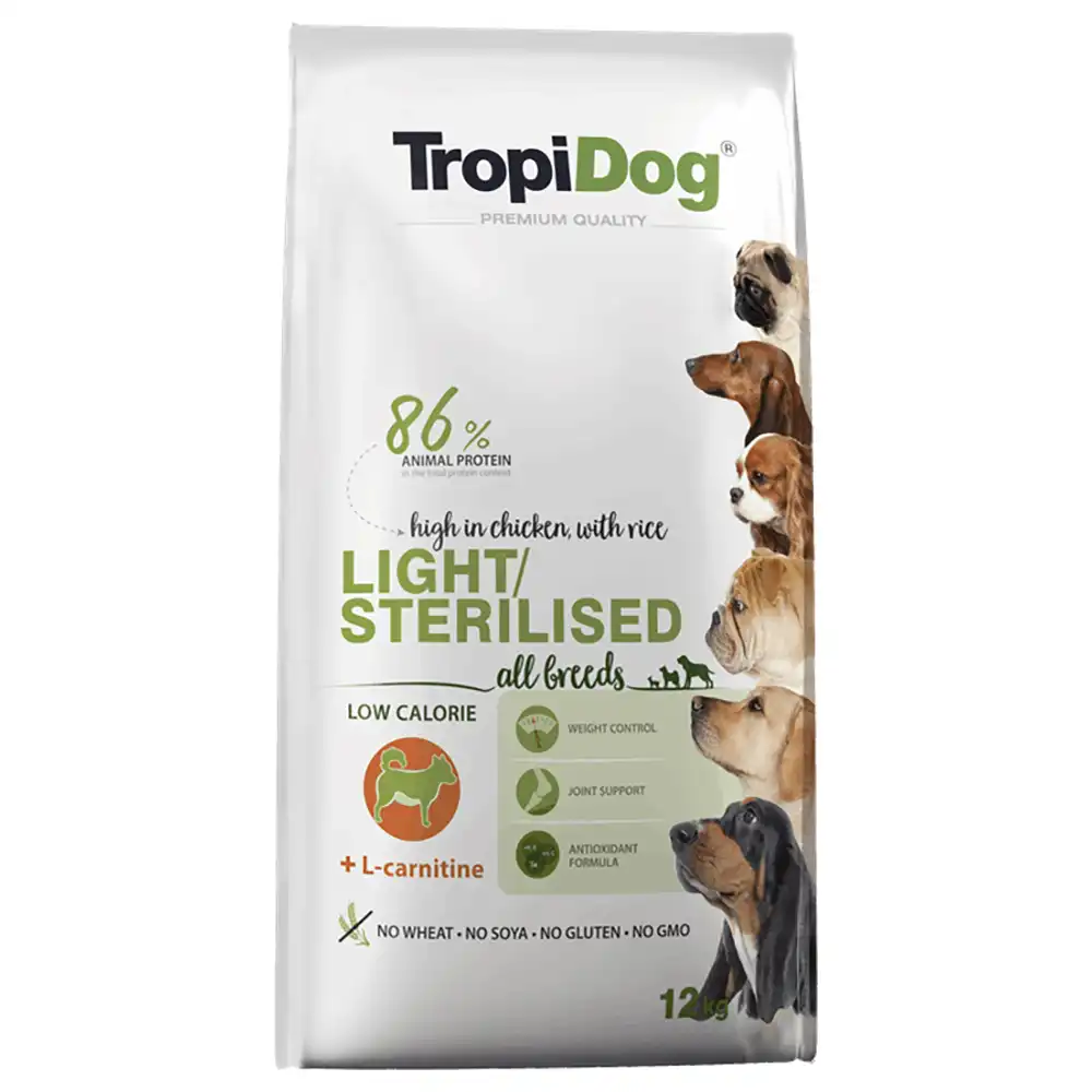 Tropidog Premium Light, Pollo - 12 kg