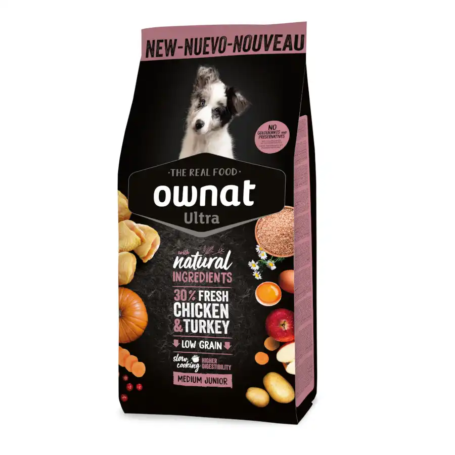 12.2 KG 12.2 KG Ownat Ultra Medium Junior pienso para cachorros