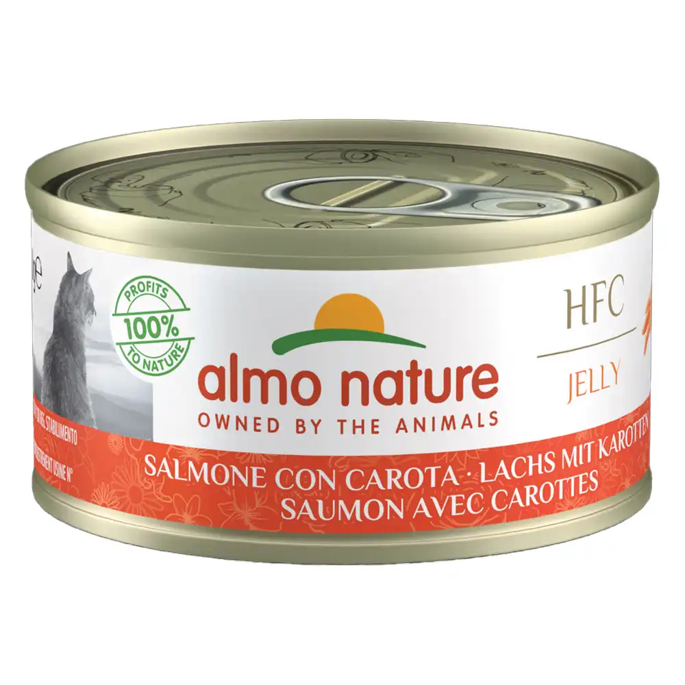 Almo Nature HFC 6 x 70 g - Salmón con zanahoria en gelatina