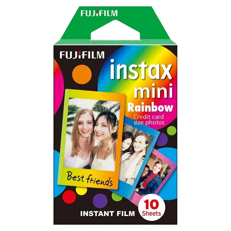 Fujifilm Instax Mini Rainbow Papel Fotográfico para Cámaras Instax Mini