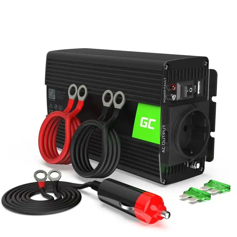 Green Cell INV04DE Adaptador/Inversor de Corriente Universal 500 W Negro
