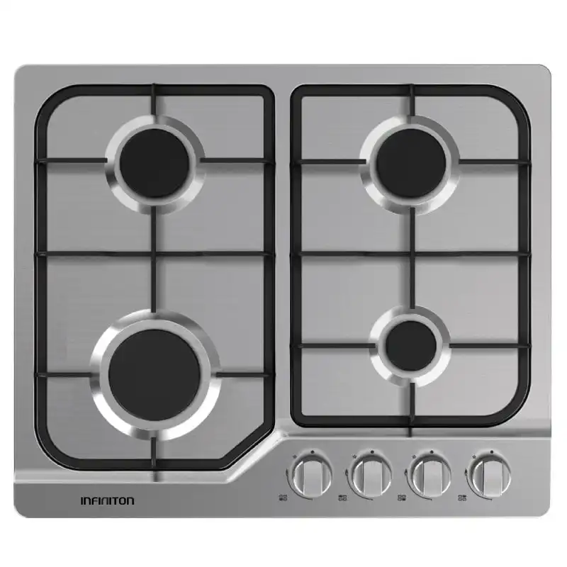 Infiniton GAS419H Encimera de Gas 4 Zonas 60cm Inox