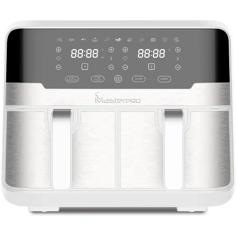 MasterPro Rocket Duo 900 Freidora sin Aceite Doble 9L 2100W Blanca