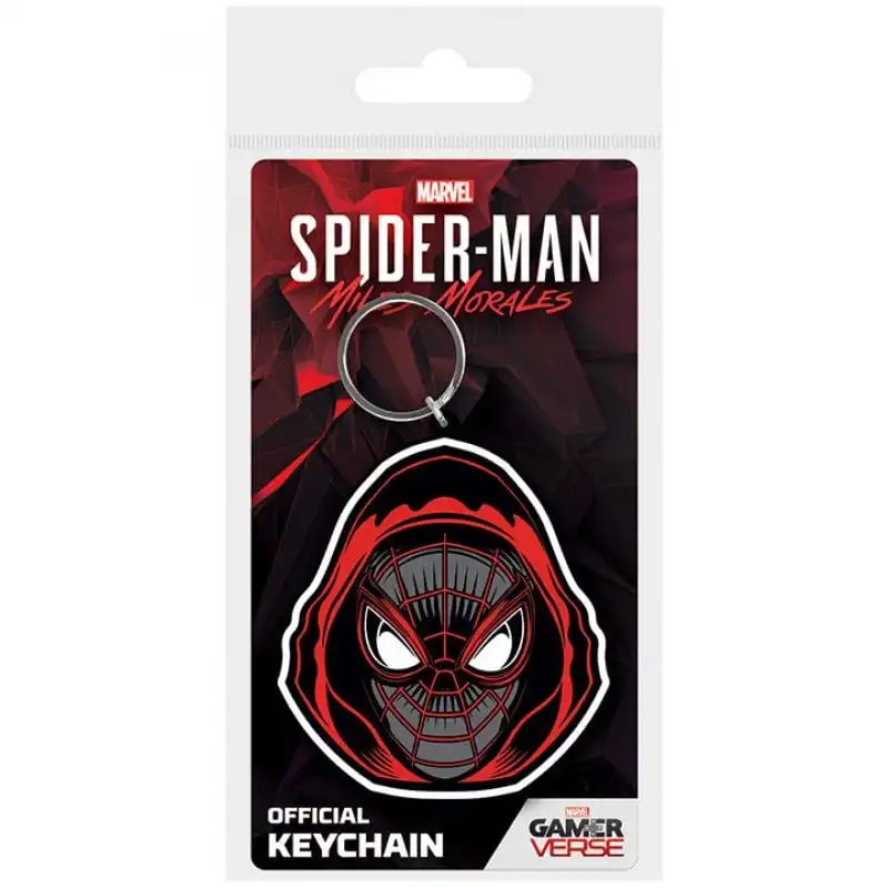 Pyramid Llavero Marvel Spider Man Miles Morales con Capucha