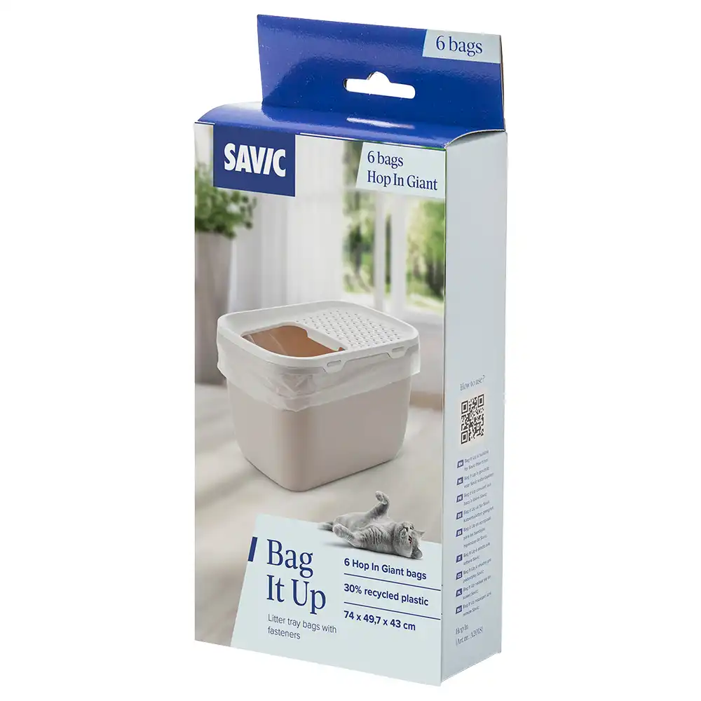 Savic Bag it Up bolsas higiénicas para areneros - Hop In Gigante - 6 uds.