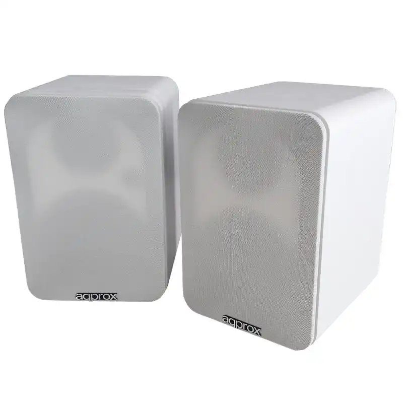 Approx Vision APPSPK02WH Altavoces Inalámbricos Blancos con 2 Soportes de Pared