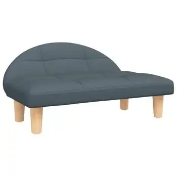 Cama Para Perros De Tela Gris Oscuro 70x52x30 Cm Vidaxl