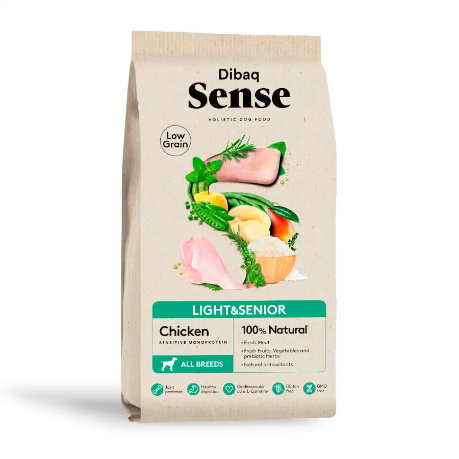 Dibaq Sense Low Grain Light & Senior Pollo Pienso para perros - 2 kg - Dibaq - Comparador de precios