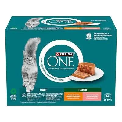 PURINA ONE Adult terrina - Pack mixto (24 x 85 g) - Purina One - Comparador de precios