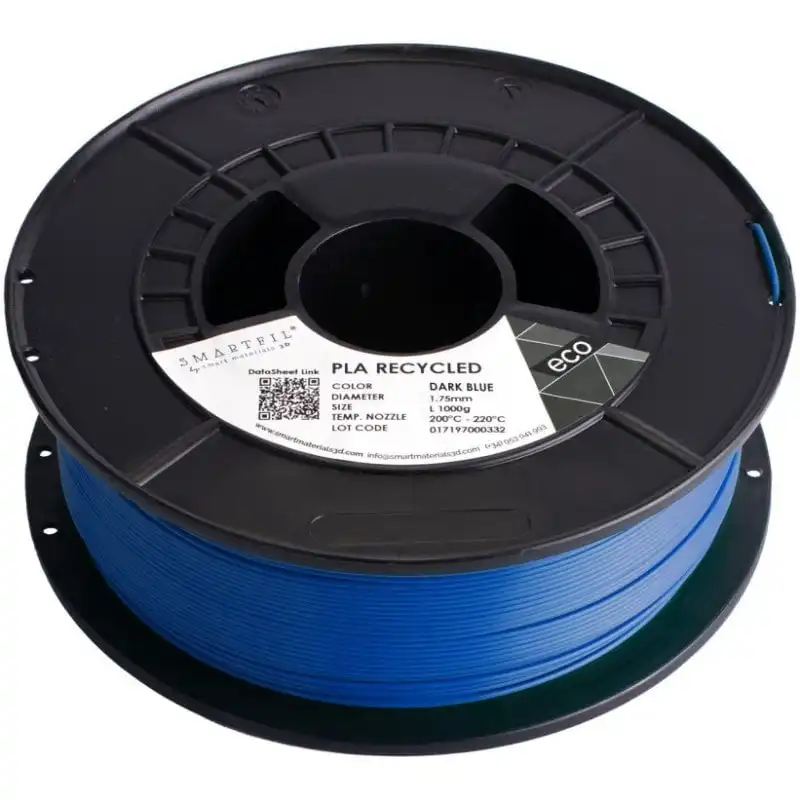 Smartfil PLA Recycled Filamento 3D Fabricado con PLA Reciclado 1.75mm 1000g Dark Blue