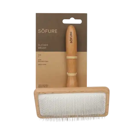 Söfure Slicker Brush Carda para Perros y Gatos, 15 x 7 x 4 cm - Söfure - Comparador de precios