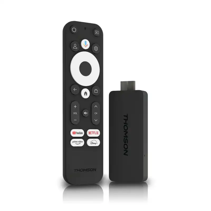 Thomson Streaming Stick 140G Reproductor Portátil de Contenidos Streaming UltraHD 4K 8GB + Mando