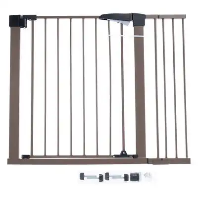 TIAKI barrera para perros marrón con panel lateral - 78 x 77 a 103 cm (Al x An) - TIAKI - Comparador de precios