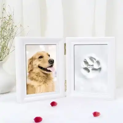 ZooVenture Marco con huellas de patas para perros y gatos - Blanco - Zooventure - Comparador de precios