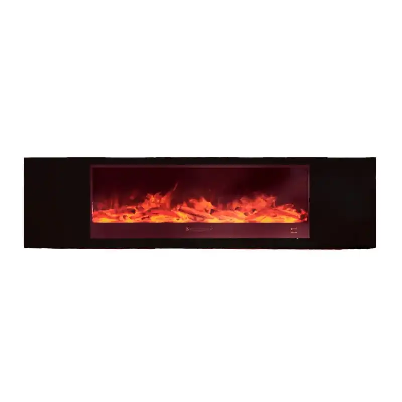 Chimenea Móvil Y Electrica 1500w Chimenea Móvil Meda 150 Negro