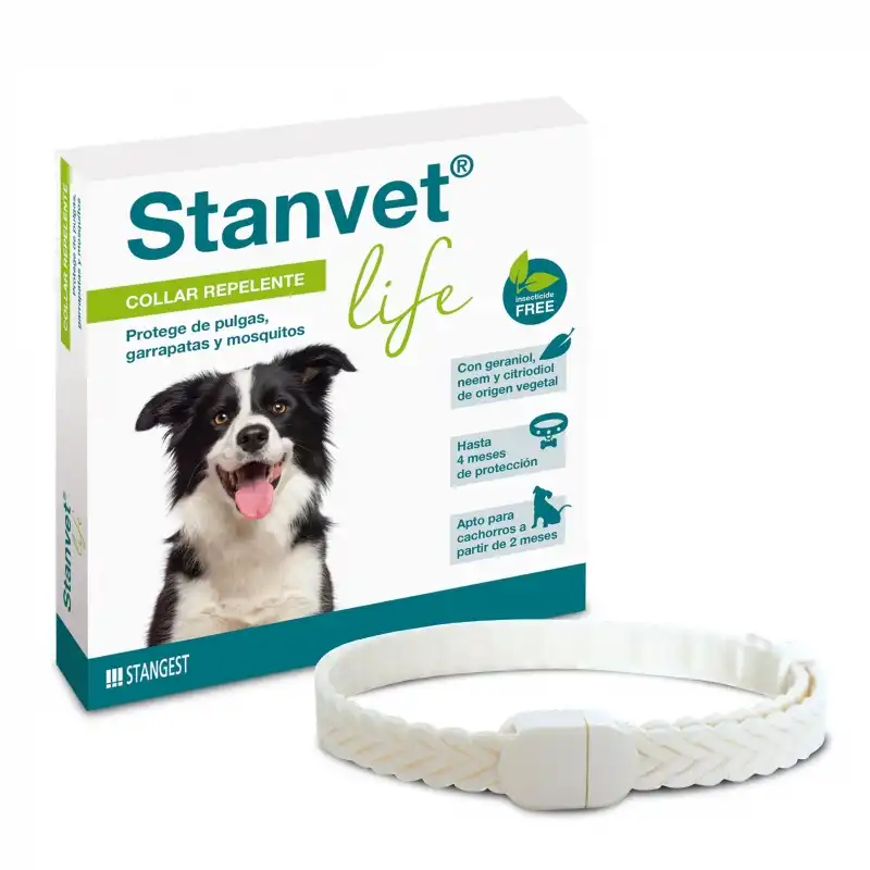 Collar Stanvet Life repelente natural para perros 60, 0.01 kg - Stangest - Comparador de precios