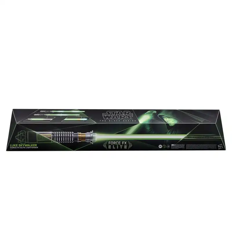 Hasbro Star Wars The Black Series Luke Skywalker Sable de Luz Electrónico Force Fx Elite