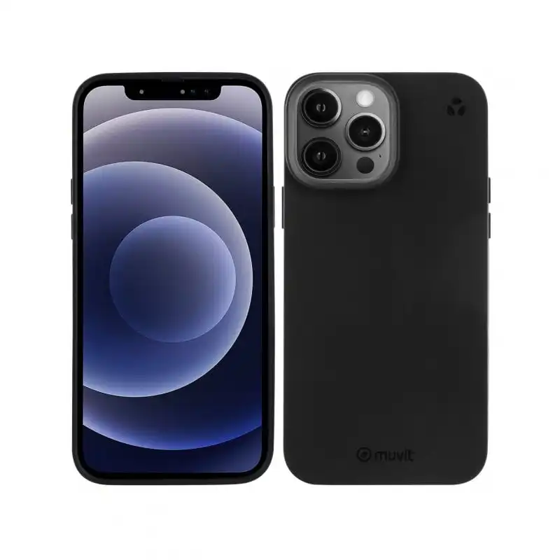 Muvit for Change Funda Recicletek Negra para iPhone 13 Pro Max