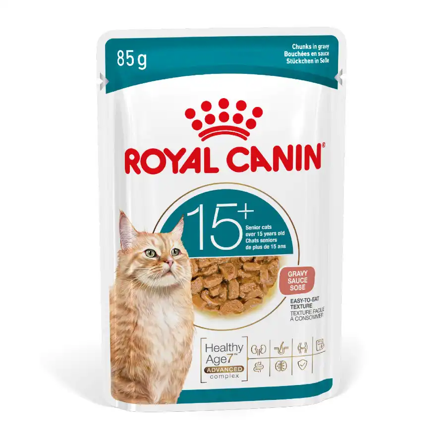 Royal Canin Ageing 15+ Comida Húmeda en salsa para gatos senior 85 g - Royal Canin - Comparador de precios