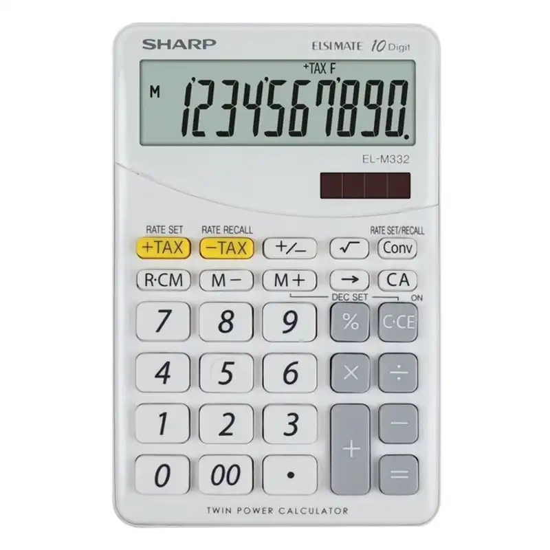 Sharp EL-M332 Calculadora 10 Dígitos Blanca