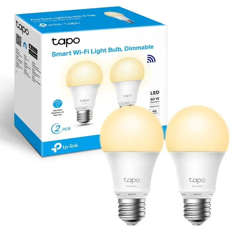 TP-Link Tapo L510E Bombilla Inteligente LED Smart Wi-Fi Regulable Pack 2 Unidades