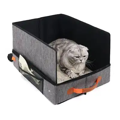 UAMLY Arenero de viaje para gatos con pala y cuenco - 1 pieza - Uamly - Comparador de precios