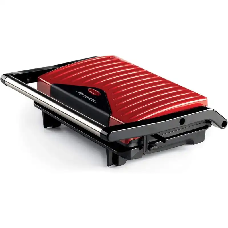 Ariete Slim Panini 1229 Parrilla Grill Antideslizante 750W Roja